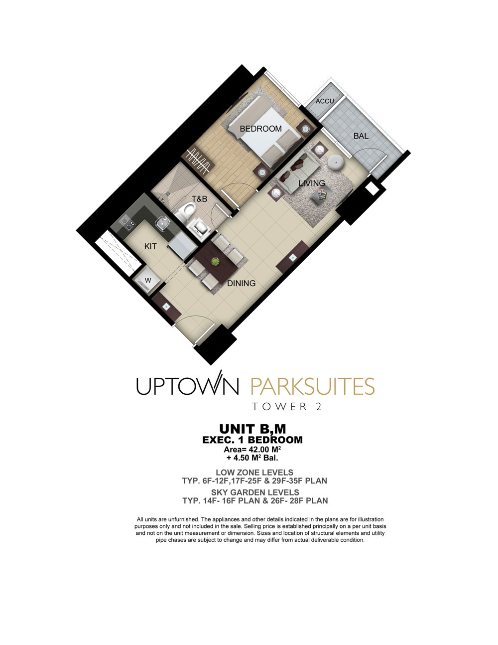 Uptown Parksuites Floor Plans